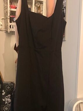 Lulu's Strapless Black Sheath Dress